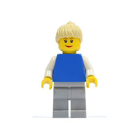 Plain Blue Torso with White Arms