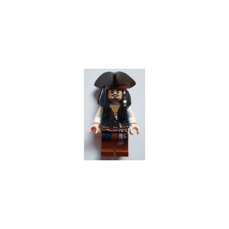 Captain Jack Sparrow with Tricorne and Blue Vest Lego® - poc024