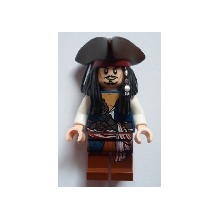 Captain Jack Sparrow with Tricorne and Blue Vest Lego® - poc024