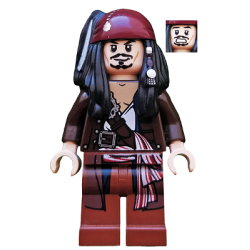 Captain Jack Sparrow with Jacket Lego® - poc034