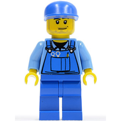 Hot Rod Mechanic - Blue Overalls