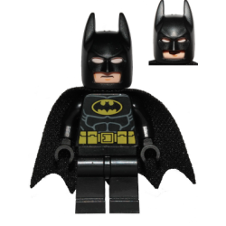 Batman - Black Suit with Yellow Belt and Crest (Type 2 Cowl