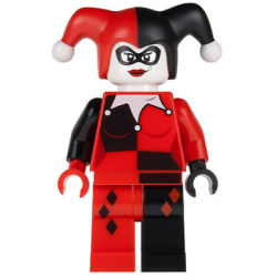 Harley Quinn - Black and Red Hands Lego® - sh0024