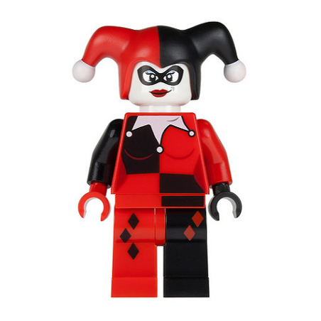 Harley Quinn - Black and Red Hands Lego® - sh0024