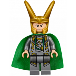 Loki - 3.9cm Height Starched Fabric Cape Lego® - sh0033a
