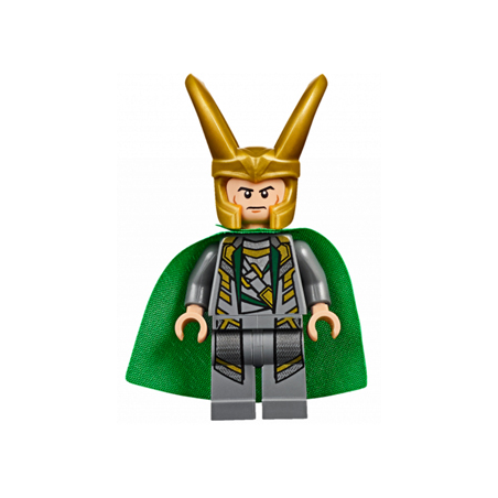 Loki - 3.9cm Height Starched Fabric Cape Lego® - sh0033a