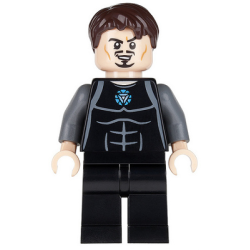 Tony Stark - Black and Dark Bluish Gray Jumpsuit Lego® - sh0069