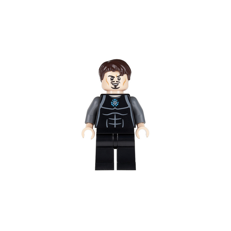 Tony Stark - Black and Dark Bluish Gray Jumpsuit Lego® - sh0069