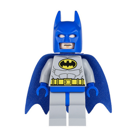 Batman - Light Bluish Gray Suit with Yellow Belt and Crest