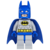 Batman - Light Bluish Gray Suit with Yellow Belt and Crest