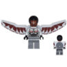 Falcon - Light Bluish Gray and Dark Red Wings Lego® - sh0261