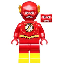The Flash - Gold Outlines on Chest and Yellow Boots Lego® - sh0549