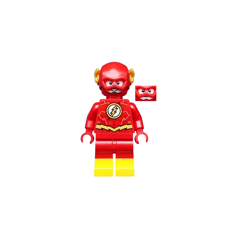 The Flash - Gold Outlines on Chest and Yellow Boots Lego® - sh0549