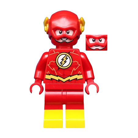 The Flash - Gold Outlines on Chest and Yellow Boots Lego® - sh0549