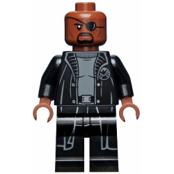 Nick Fury - Gray Sweater and Black Trench Coat