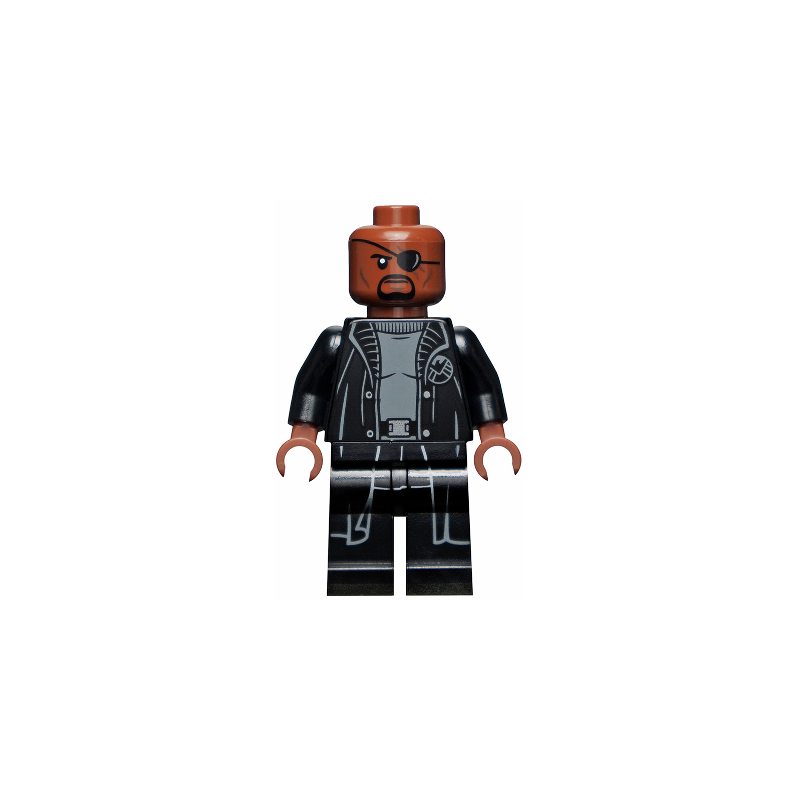 Nick Fury - Gray Sweater and Black Trench Coat