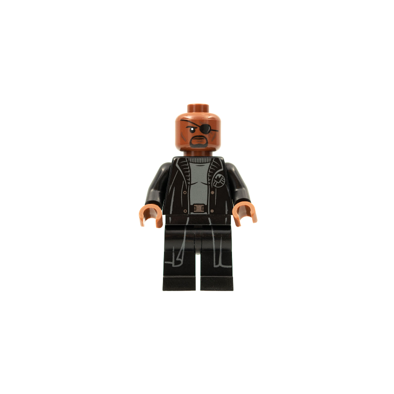 Nick Fury - Gray Sweater and Black Trench Coat