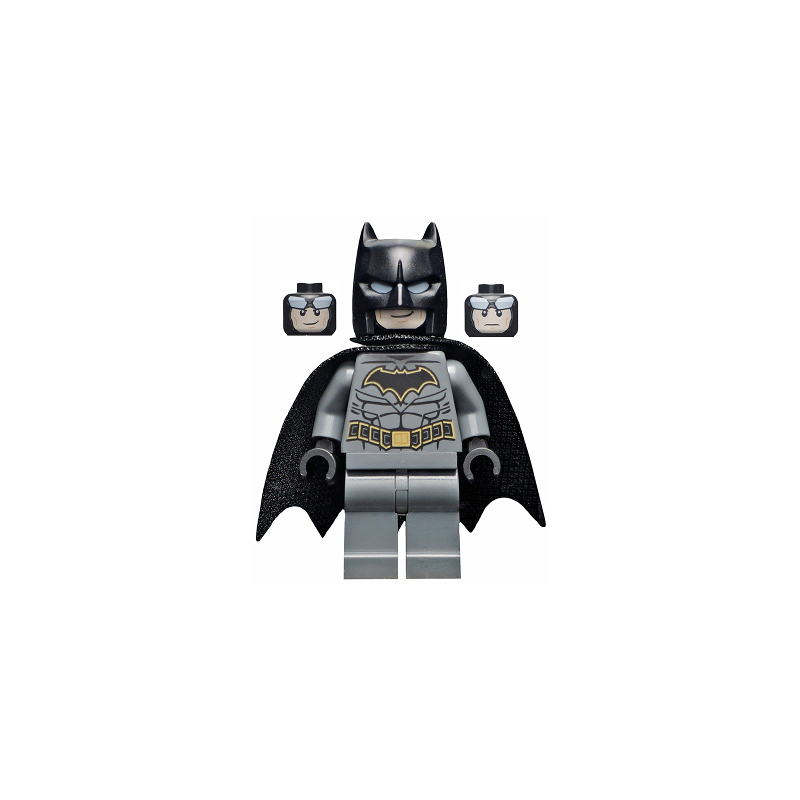 Batman - Dark Bluish Gray Suit with Gold Outline Belt and Crest