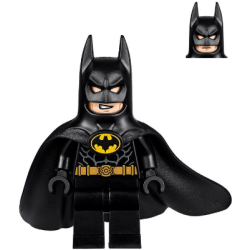 Batman - One Piece Cowl and Cape with Complex Bat Logo (1989) Lego® - sh0607