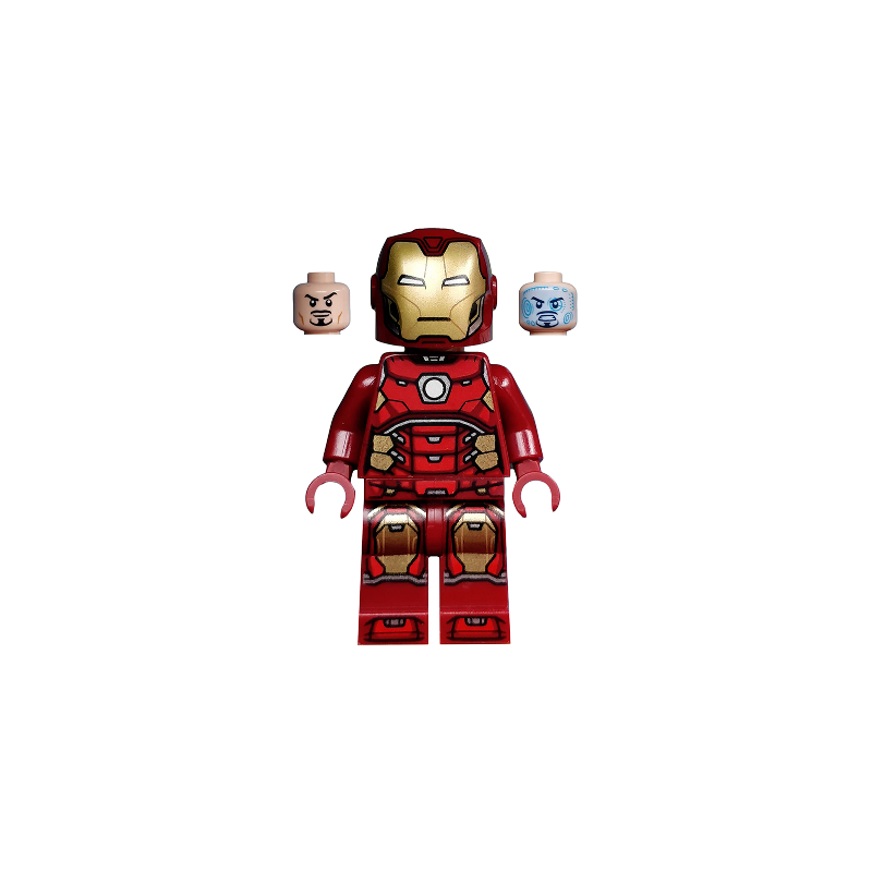 Iron Man - Silver Hexagon on Chest Lego® - sh0612