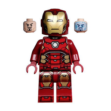 Iron Man - Silver Hexagon on Chest Lego® - sh0612